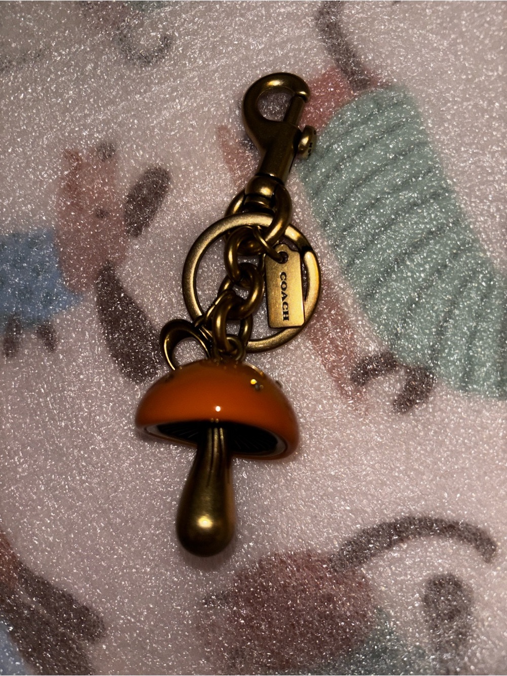 Coach Mushroom Charm KeyFob New Without Tag - Picture 5 of 7